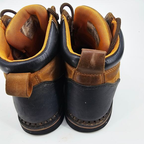 Ridgecut Toughwear Mens Brown Leather 6” Steel Toe Work Boots Size 9.5 M - Picture 4 of 12